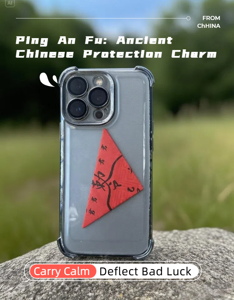 Portable Peace: 3-in-1 Chinese Protection Charm for Safety, Sleep & Luck (Temple-Blessed)