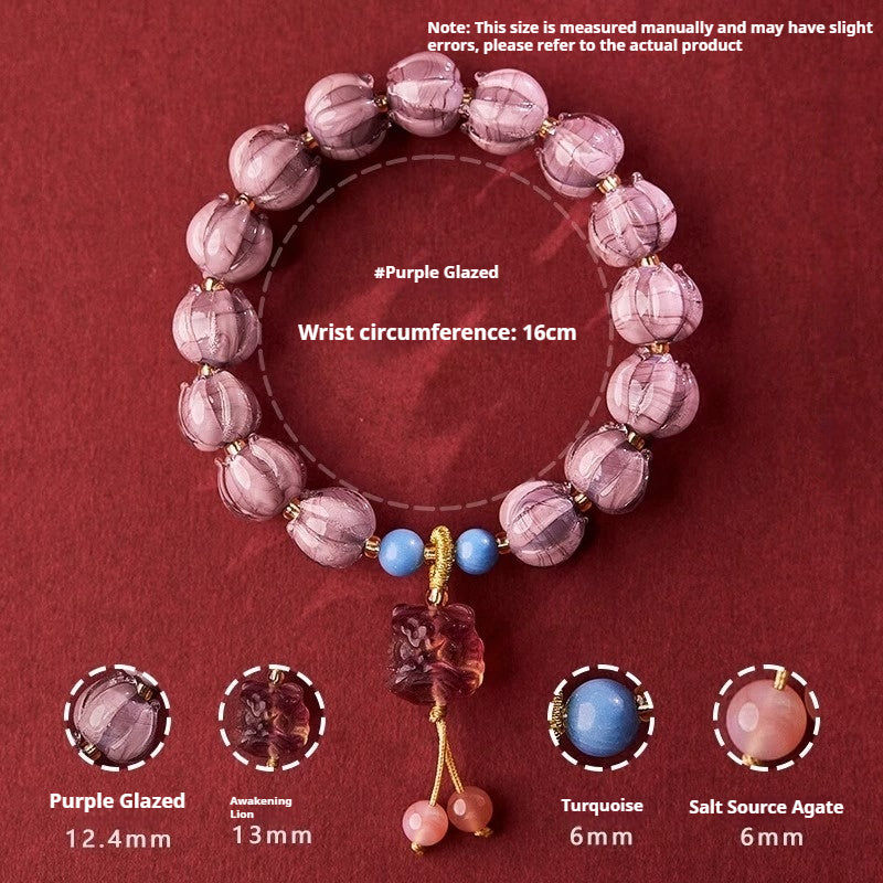 Violet Phoenix 2025 Energy Bracelet - Fire Fortune Crystal for Women's Empowerment (Feng Shui Gift)