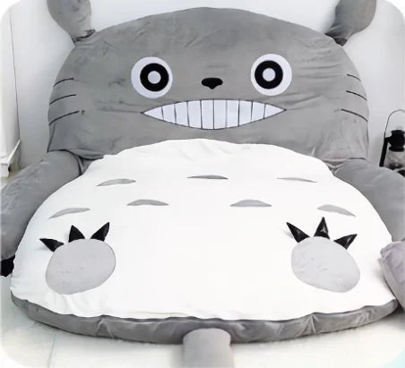 Customized Kawaii Large Size Soft Bed Plush Toy for Sleeping Creative Stuffed Bed Animal Shape Wholesale Gift for Kids