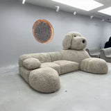 Dog Couch Animal Shaped Sofa  Luxury  Modern Designer Couch Sofa  Teddy Sofa Couch Bed for Home Hotel Villa Apartment