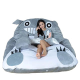 Large Size Plush Totoro Toy Soft Cotton Bed Stuffed Animal PP Cotton Filled Valentine's Day Sleep Companion