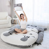 Large Size Plush Totoro Toy Soft Cotton Bed Stuffed Animal PP Cotton Filled Valentine's Day Sleep Companion