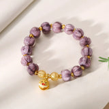 Violet Phoenix 2025 Energy Bracelet - Fire Fortune Crystal for Women's Empowerment (Feng Shui Gift)
