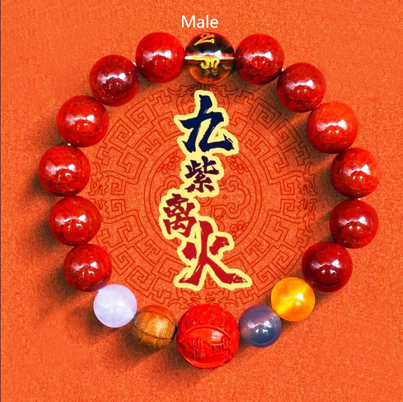 Violet Phoenix 2025 Energy Bracelet - Fire Fortune Crystal for Women's Empowerment (Feng Shui Gift)