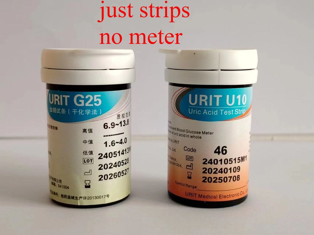 2025 URIT-10 Uric Acid Test Strips At Home 25 Second Fast Result