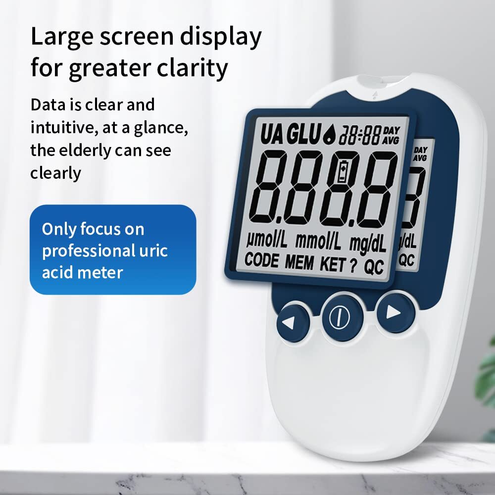 URIT-10 Uric Acid Meter Uric Tester Test uric acid at home 25 Second Fast Result