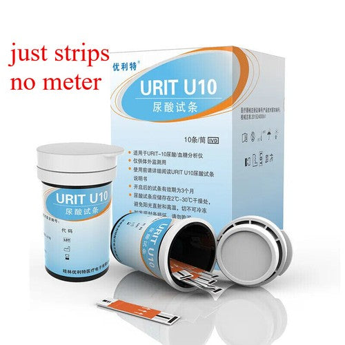 2025 URIT-10 Uric Acid Test Strips At Home 25 Second Fast Result